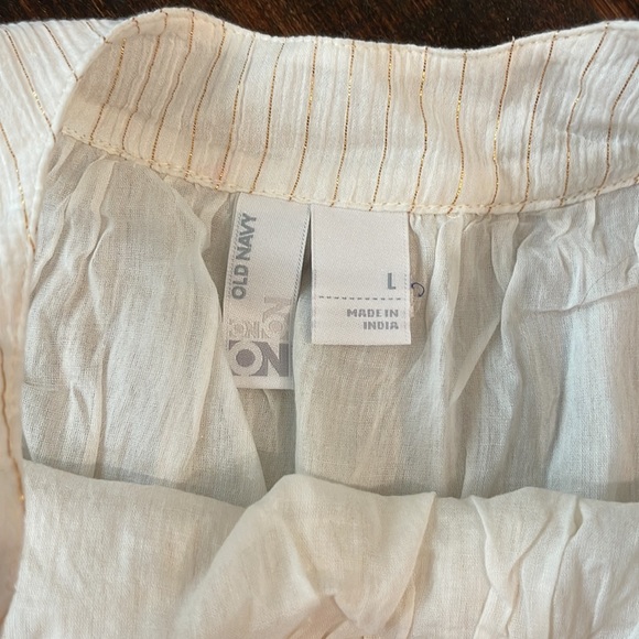 Girls Chiffon dress size L gold cream old navy - Picture 3 of 6